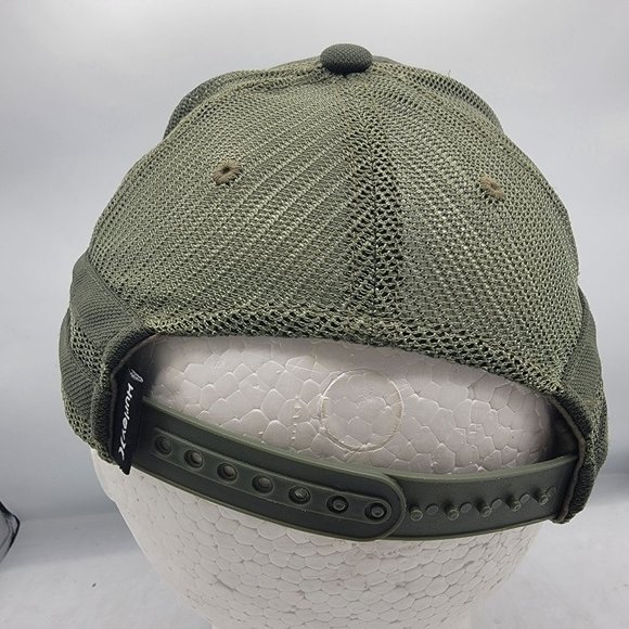 Hurley Green Embroidered Trucker Hat Adjustable Breathable Lightweight Casual - Picture 3 of 10